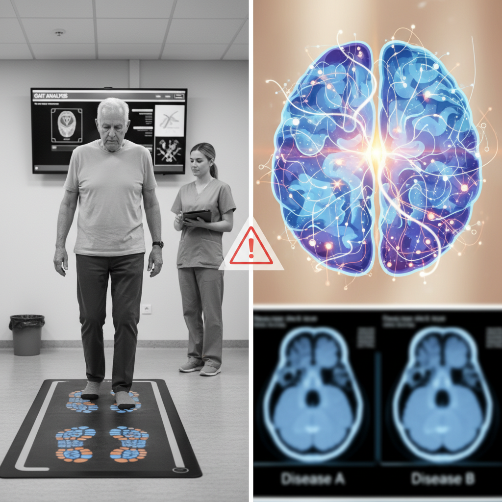 How the way you walk could offer clues about look-alike brain disorders